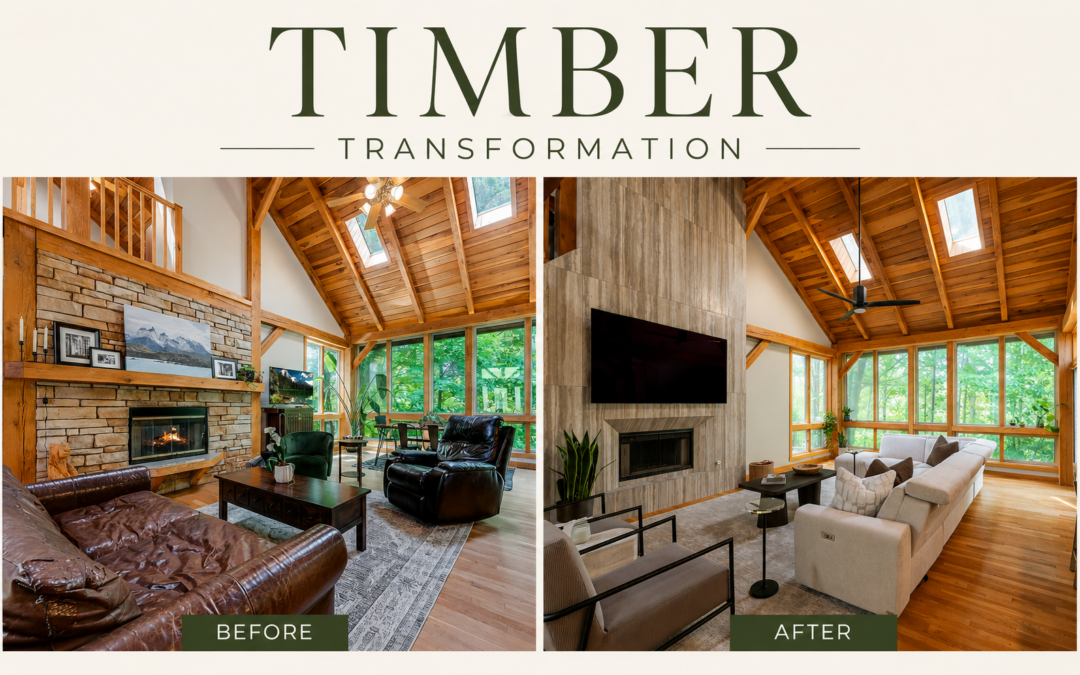 Timber Transformation: How We Modernized a Rustic Main Floor
